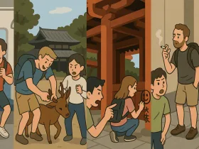 増加する外国人観光客の迷惑行為　日本の文化を守るための取り組みが急務
