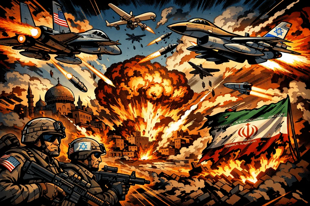 アメリカ軍とイスラエル軍がイランを空爆