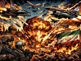 アメリカ軍とイスラエル軍がイランを空爆